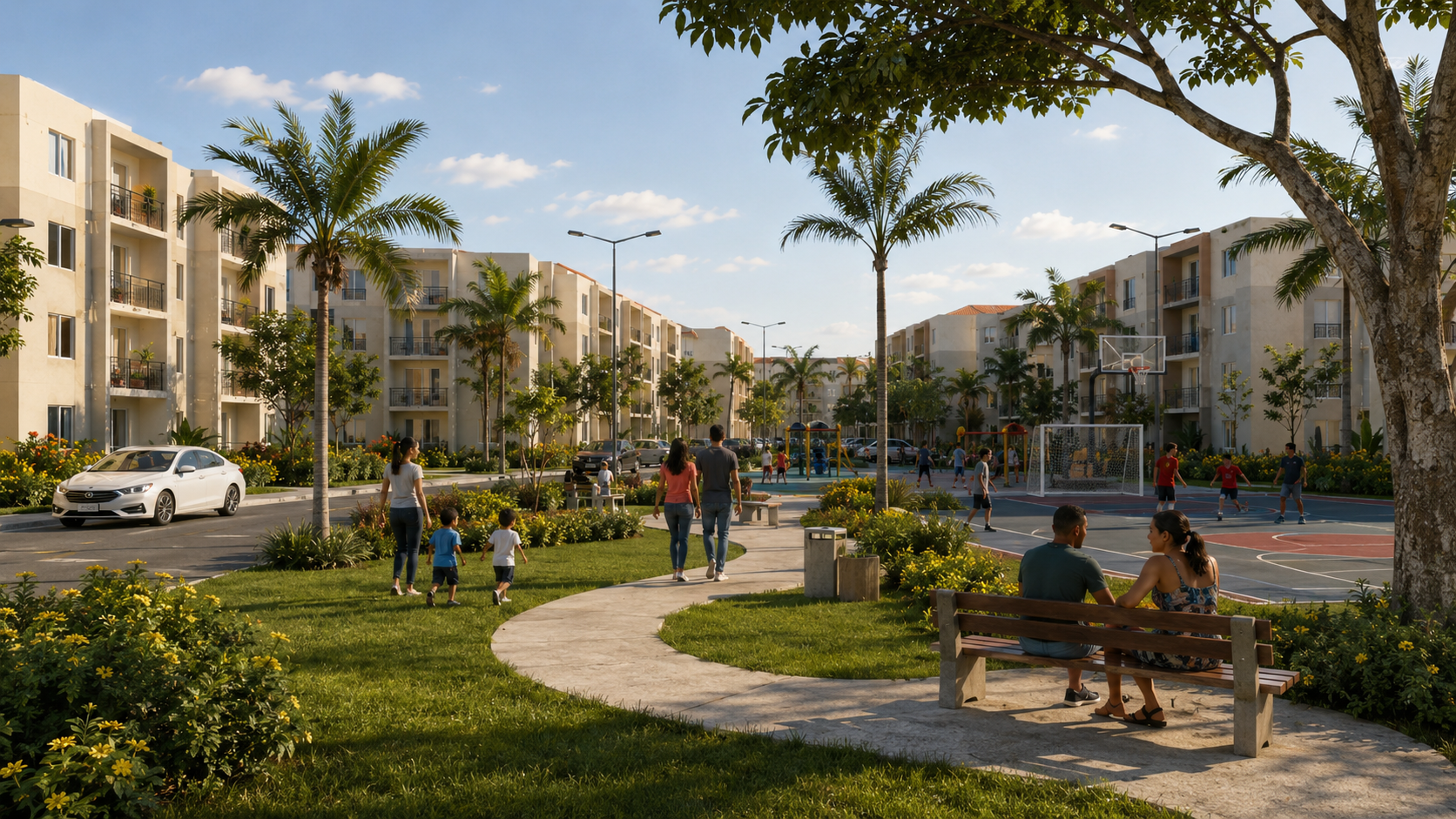 Community park at Residencial Barrancolí