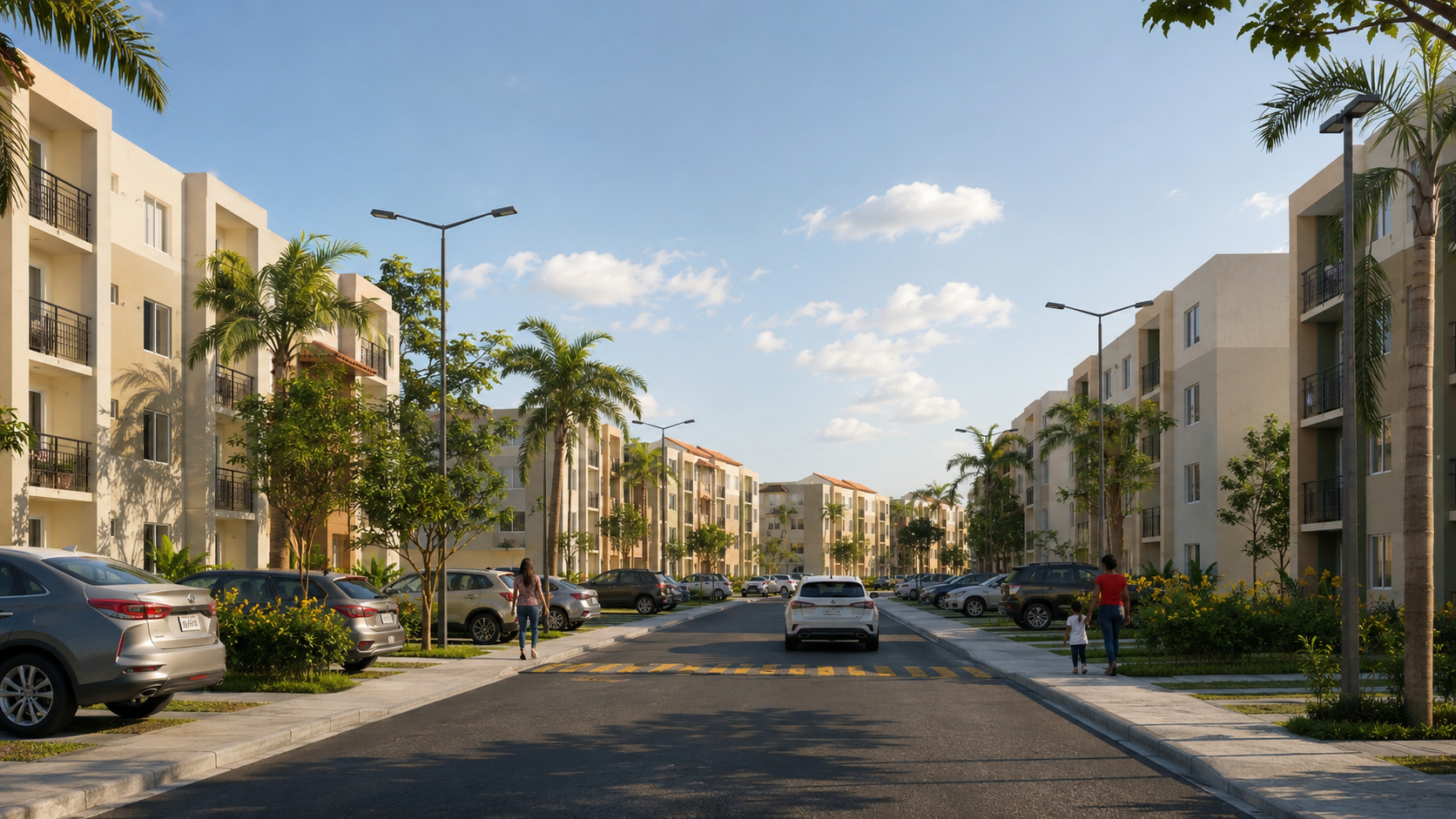 Residential street at Residencial Barrancolí
